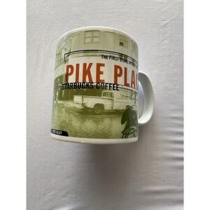 1999 Large Starbucks Coffee 20oz Mug "Pike Place" City Scenes Series Vintage